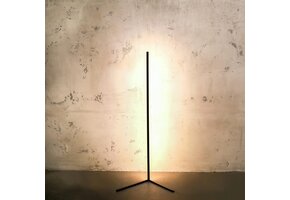 Design LED Vloerlamp 142cm Zwart - 60% Korting