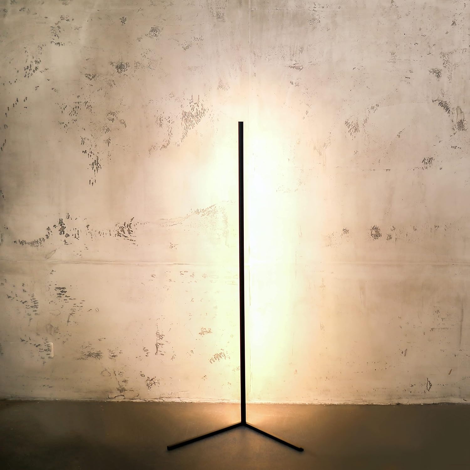 Design LED Vloerlamp 142cm Zwart - 60% Korting