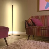 Design LED Vloerlamp 142cm Zwart - 60% Korting
