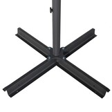 vidaXL Parasol met aluminium paal 500 cm azuurblauw