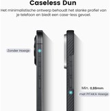 PITAKA Magnetische Case voor iPhone 16 Pro Lichtgewicht, slanke beschermende case van aramidevezel met eersteklas textuur en randloos gevoel [MagEZ Case 5-Ultra Slim] Zwart/Grijs