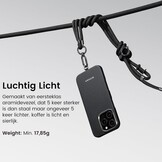PITAKA Magnetische Case voor iPhone 16 Pro Lichtgewicht, slanke beschermende case van aramidevezel met eersteklas textuur en randloos gevoel [MagEZ Case 5-Ultra Slim] Zwart/Grijs