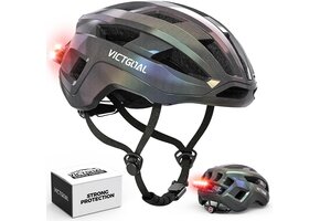 Racefietshelm met Achterlicht | Lichtgewicht & Ademend | 42% Korting