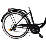 Meisjesfiets 26" 7v Shimano - Zwart - 17" Stalen Frame - 5% Korting