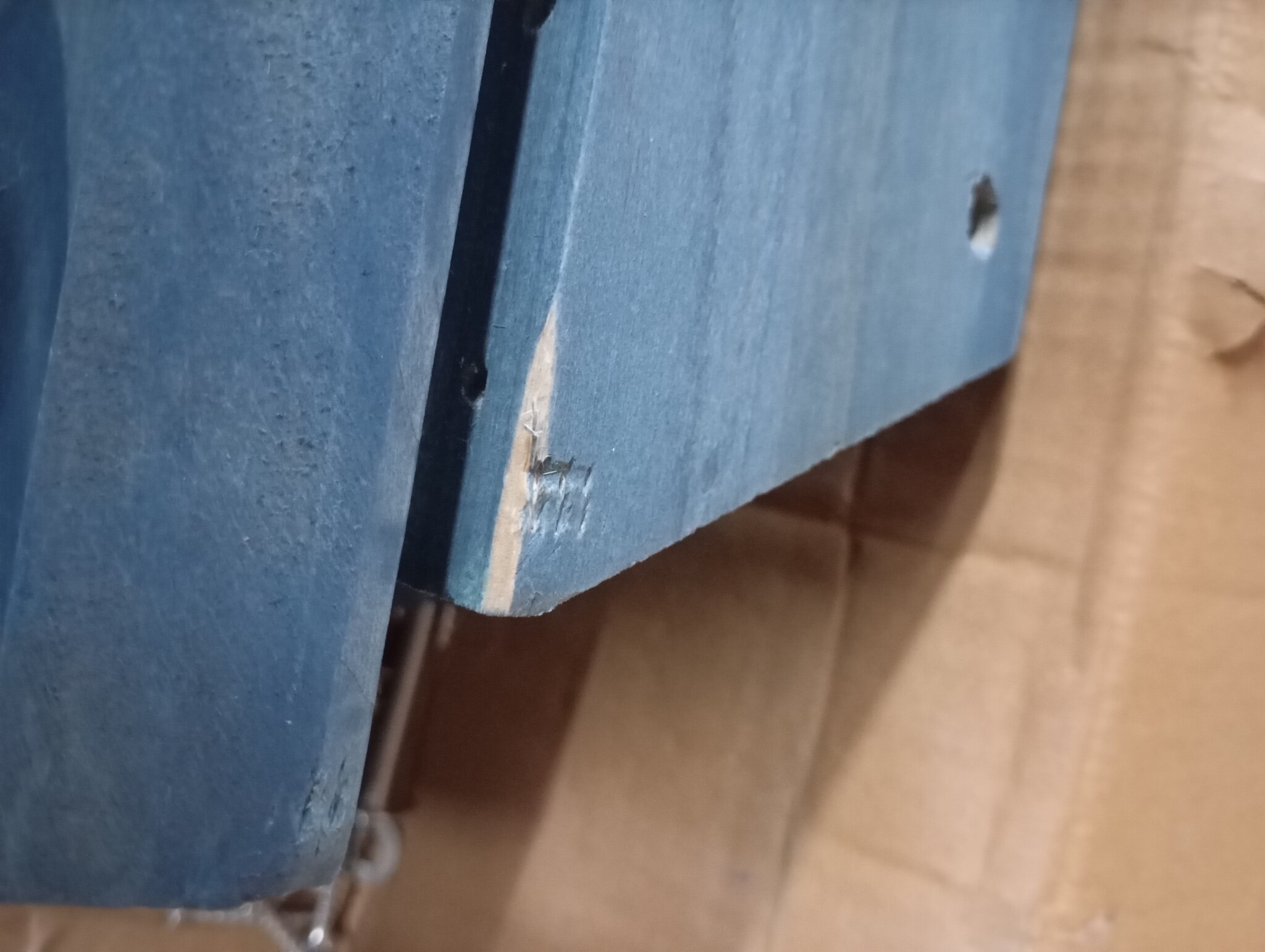 Adirondack Stoel met Voetenbank - Blauw Massief Vurenhout (-54%)