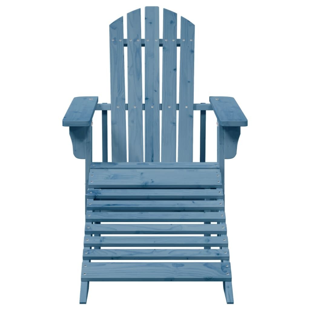 Adirondack Stoel met Voetenbank - Blauw Massief Vurenhout (-54%)