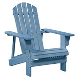 Adirondack Stoel met Voetenbank - Blauw Massief Vurenhout (-54%)