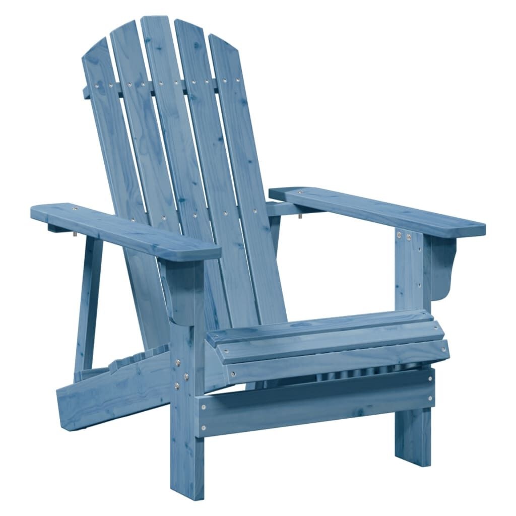 Adirondack Stoel met Voetenbank - Blauw Massief Vurenhout (-54%)