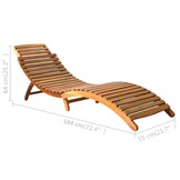 Luxe Ligbed Acaciahout Bruin - 35% Korting