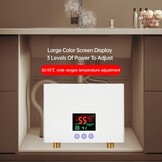 Mulcort Elektrische Doorstroomboiler 5500W - 25x27 cm - Wit