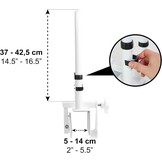 PEPE - Instaphulp voor de Badkuip Verstelbaar (Badkuipen met gladde rand 5-14 cm), Badkuip Reling, Badhandvat voor Senioren, Handgreep voor Badkuip, Bad Reling voor Ondersteuning, Badkuip Rail Grip