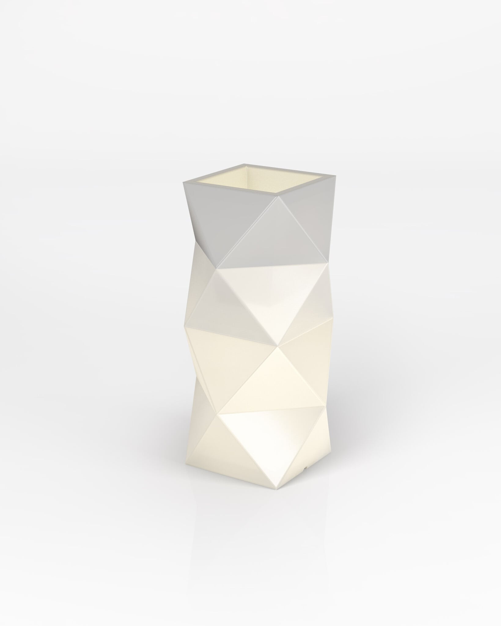 Bloempot met Verlichting - Wit - 78cm - 61% Korting