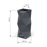 Bloempot met Verlichting - Wit - 78cm - 61% Korting