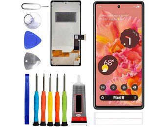 LCD Display voor Google Pixel 6 - 6,4 inch - Zwart - Inclusief Gereedschapsset