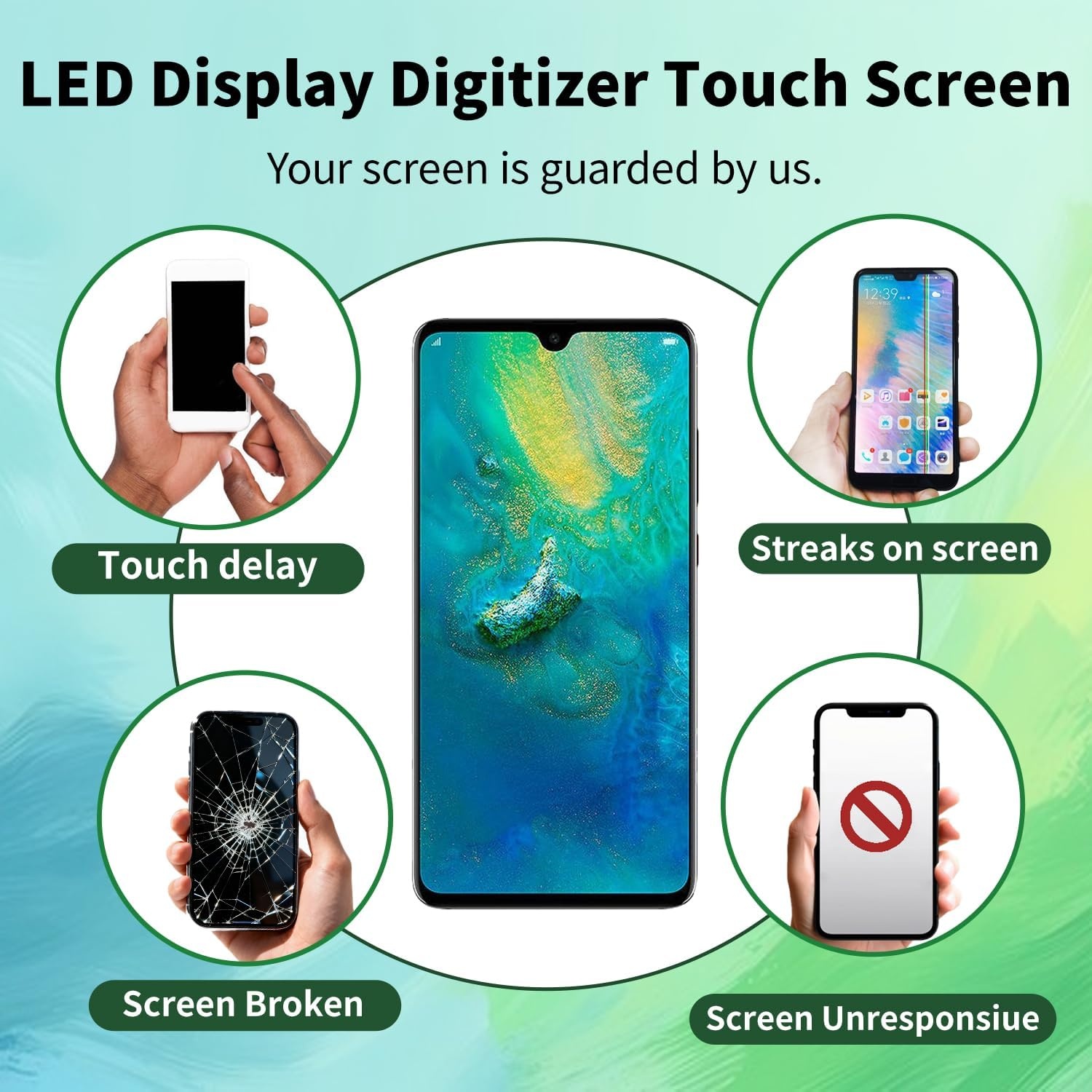 LCD Display voor Google Pixel 6 - 6,4 inch - Zwart - Inclusief Gereedschapsset