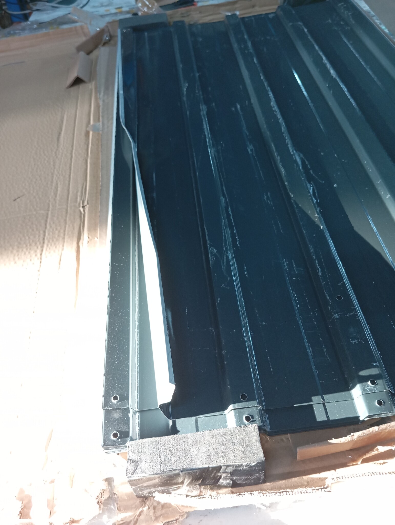 vidaXL Plantenbak verhoogd 320x80x45 cm gegalvaniseerd staal antraciet