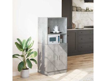vidaXL Keukenkast 57x41,5x131,5 cm bewerkt hout betongrijs