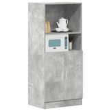 vidaXL Keukenkast 57x41,5x131,5 cm bewerkt hout betongrijs