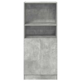 vidaXL Keukenkast 57x41,5x131,5 cm bewerkt hout betongrijs