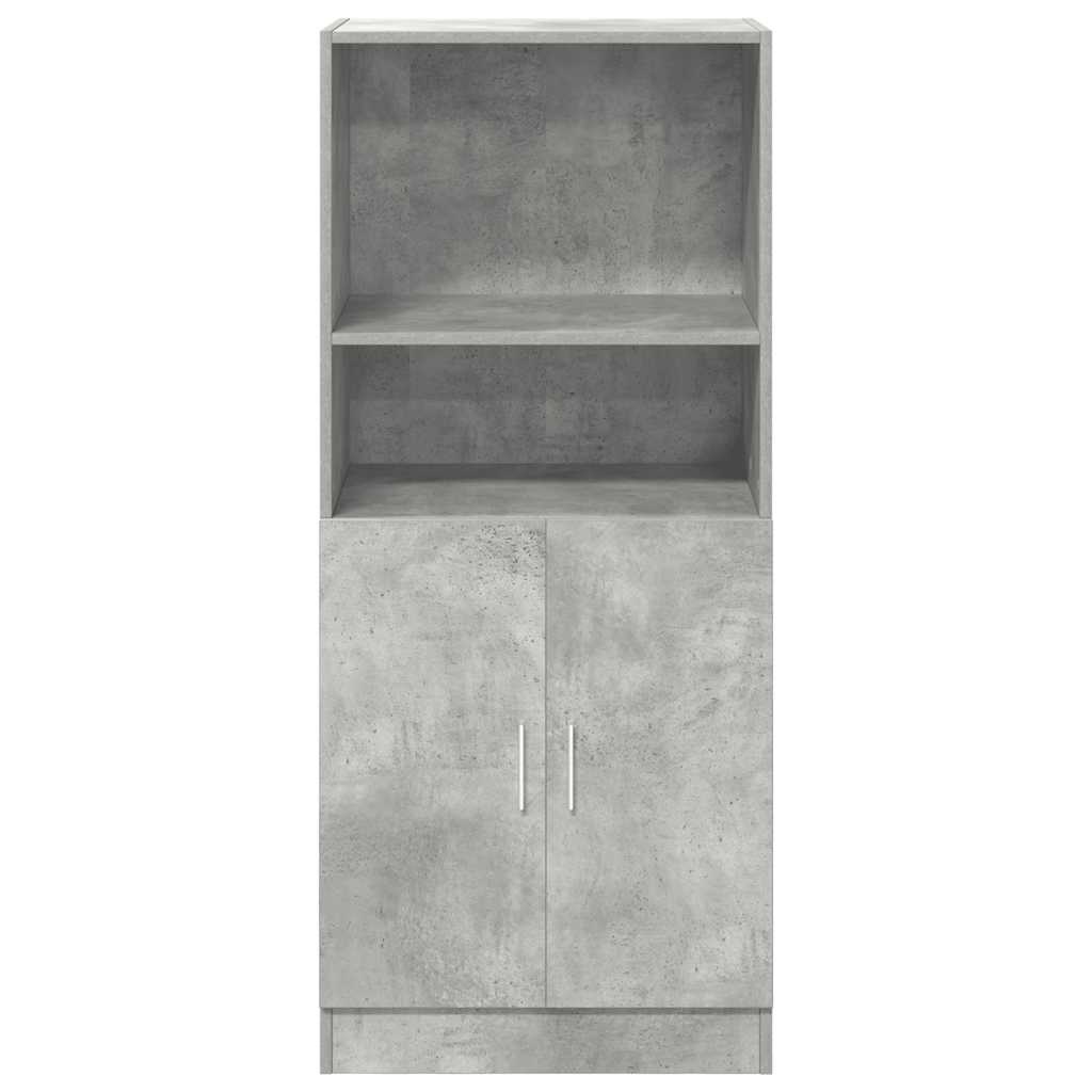 vidaXL Keukenkast 57x41,5x131,5 cm bewerkt hout betongrijs