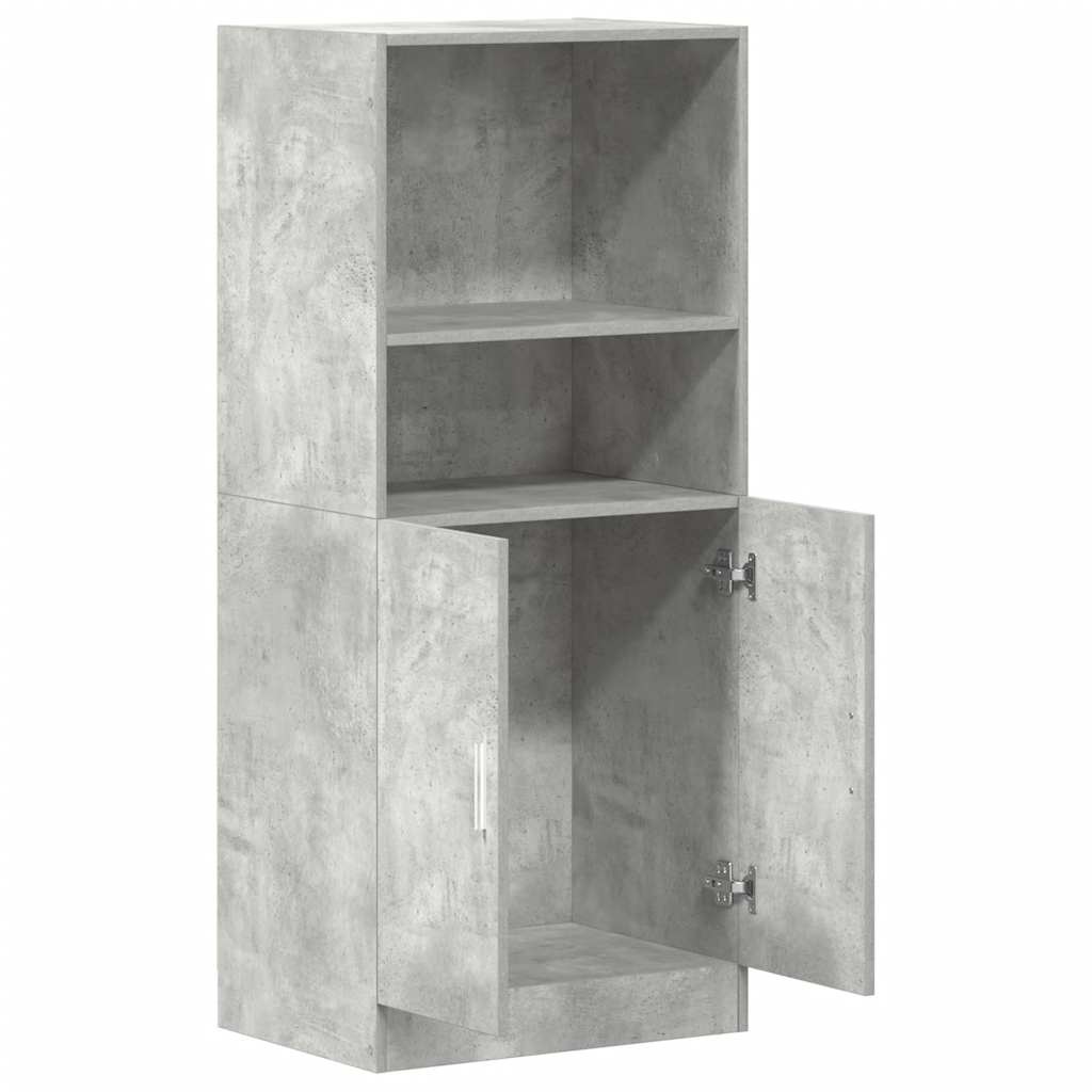vidaXL Keukenkast 57x41,5x131,5 cm bewerkt hout betongrijs