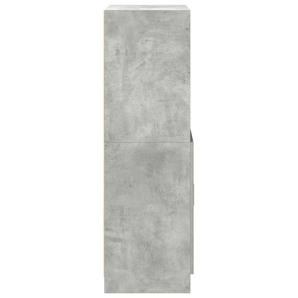 vidaXL Keukenkast 57x41,5x131,5 cm bewerkt hout betongrijs