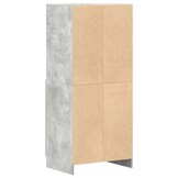 vidaXL Keukenkast 57x41,5x131,5 cm bewerkt hout betongrijs