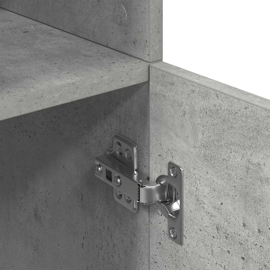 vidaXL Keukenkast 57x41,5x131,5 cm bewerkt hout betongrijs