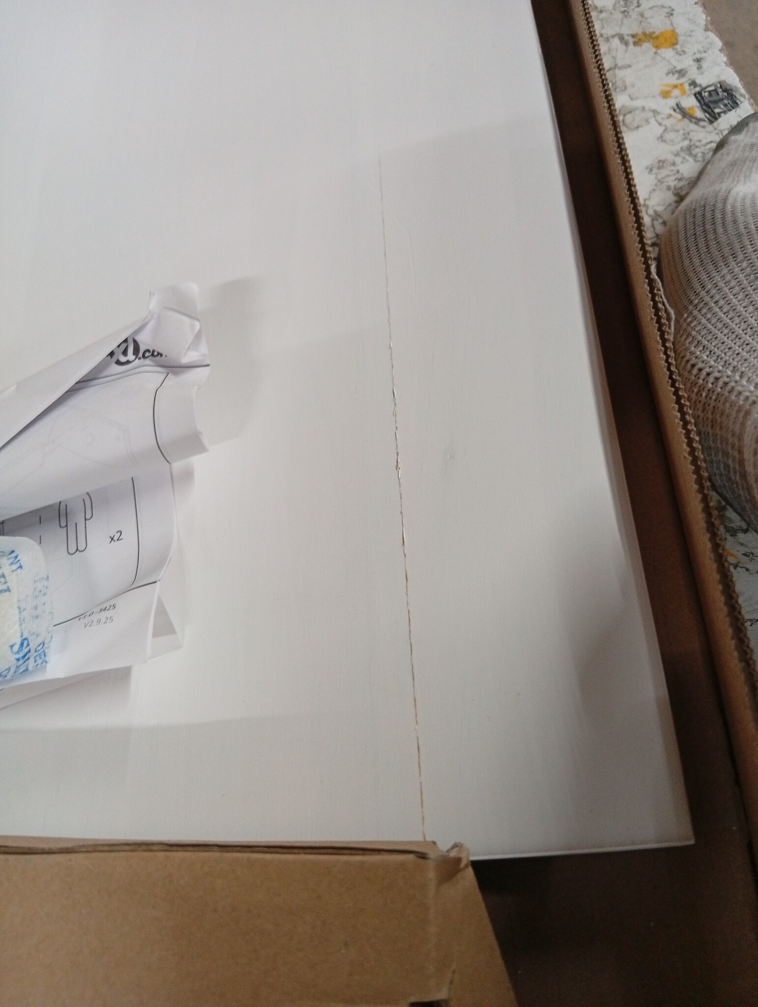 vidaXL Monitorstandaard 100x27x15 cm massief grenenhout wit