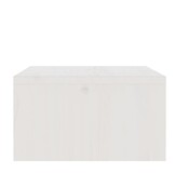 vidaXL Monitorstandaard 100x27x15 cm massief grenenhout wit