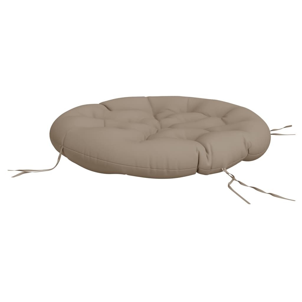 vidaXL Zitkussen rond Ø 100x11 cm oxford stof taupe