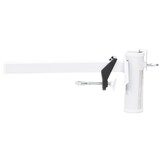 vidaXL Parasolklem voor balkon 38 mm staal wit