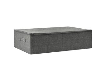 vidaXL Opbergbox 70x40x18 cm stof antracietkleurig
