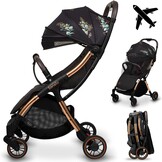Lionelo Julie One Buggy Zwart - Lichtgewicht en Compacte Kinderwagen tot 22 kg