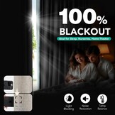 Verduisteringsgordijn Linnenlook Lichtbruin - 29% Korting