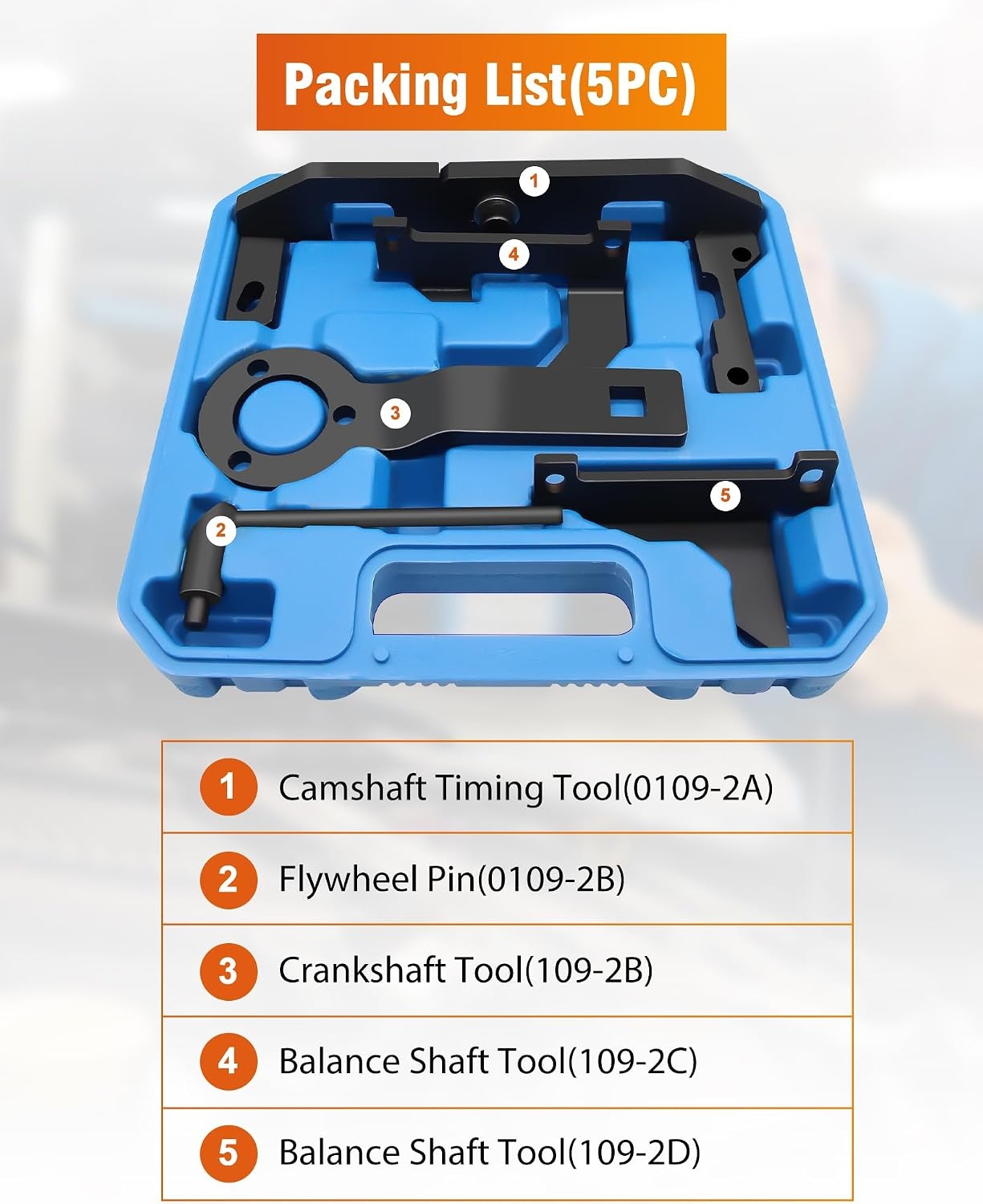 RUIZHI Tandriemgereedschapsset, compatibel met Peugeot 2008 408 308s, compatibel met Citroën C1, C3, C4, PSA voor motor 1.2 Puretech THP | Vti, 1.2 E-Vti | 1.0 Vti