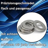 60 stuks sluitringen, hoge kwaliteit 304 roestvrij staal, voor kamerdeuren, Ø 10 mm x 16 mm deursluitringen, duurzame afstandsring voor deurscharnieren, vermindert slijtage en geluiden (zilver)