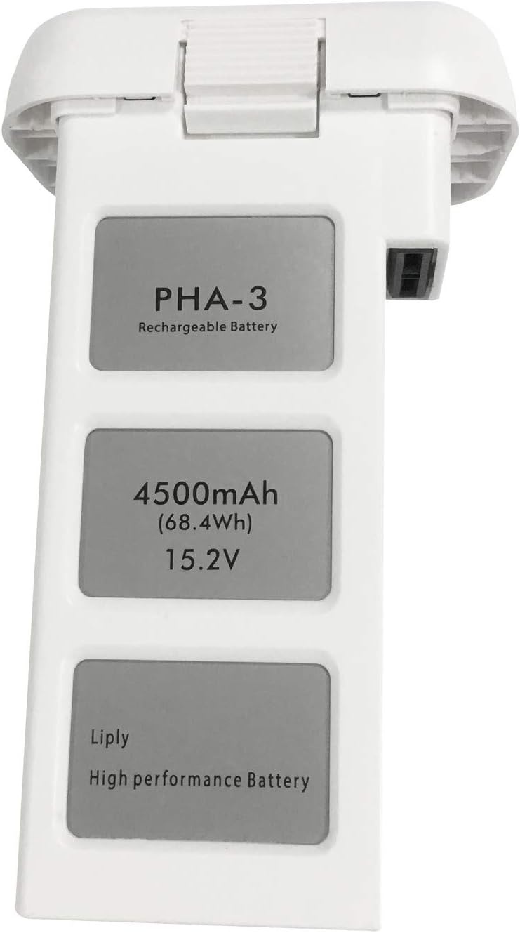 PHA-3 Phantom 3 Battery, Intelligente vervangende vliegaccu voor DJI Phantom 3 Standard, DJI Phantom 3 Pro, DJI Phantom 3 Advanced, DJI Phantom 3 4K, DJI Phantom 3 SE Drone(15.2V 68.4Wh)