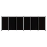 vidaXL Kamerscherm met 6 panelen 520x180 cm stof zwart