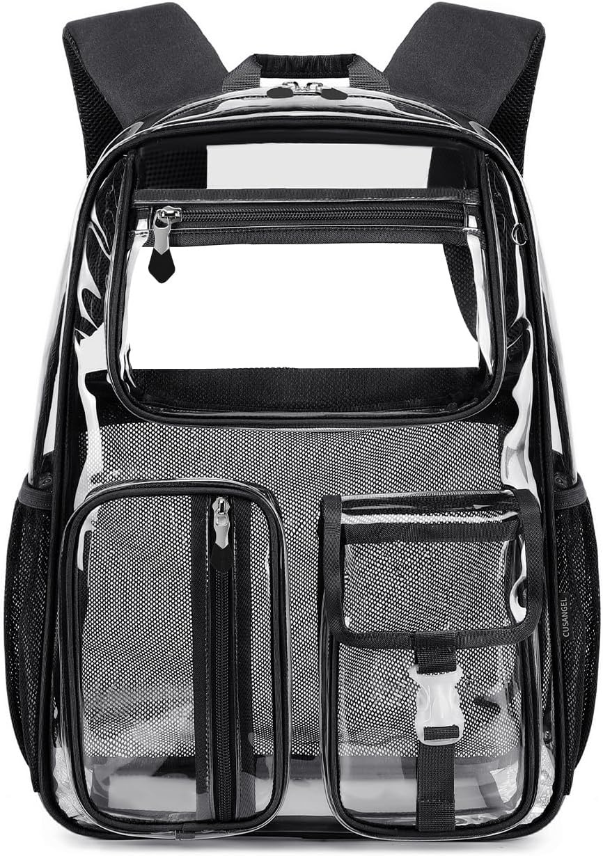 Cusangel Doorzichtige Rugzak - TPU - 40 x 30 x 12 cm - Grijs