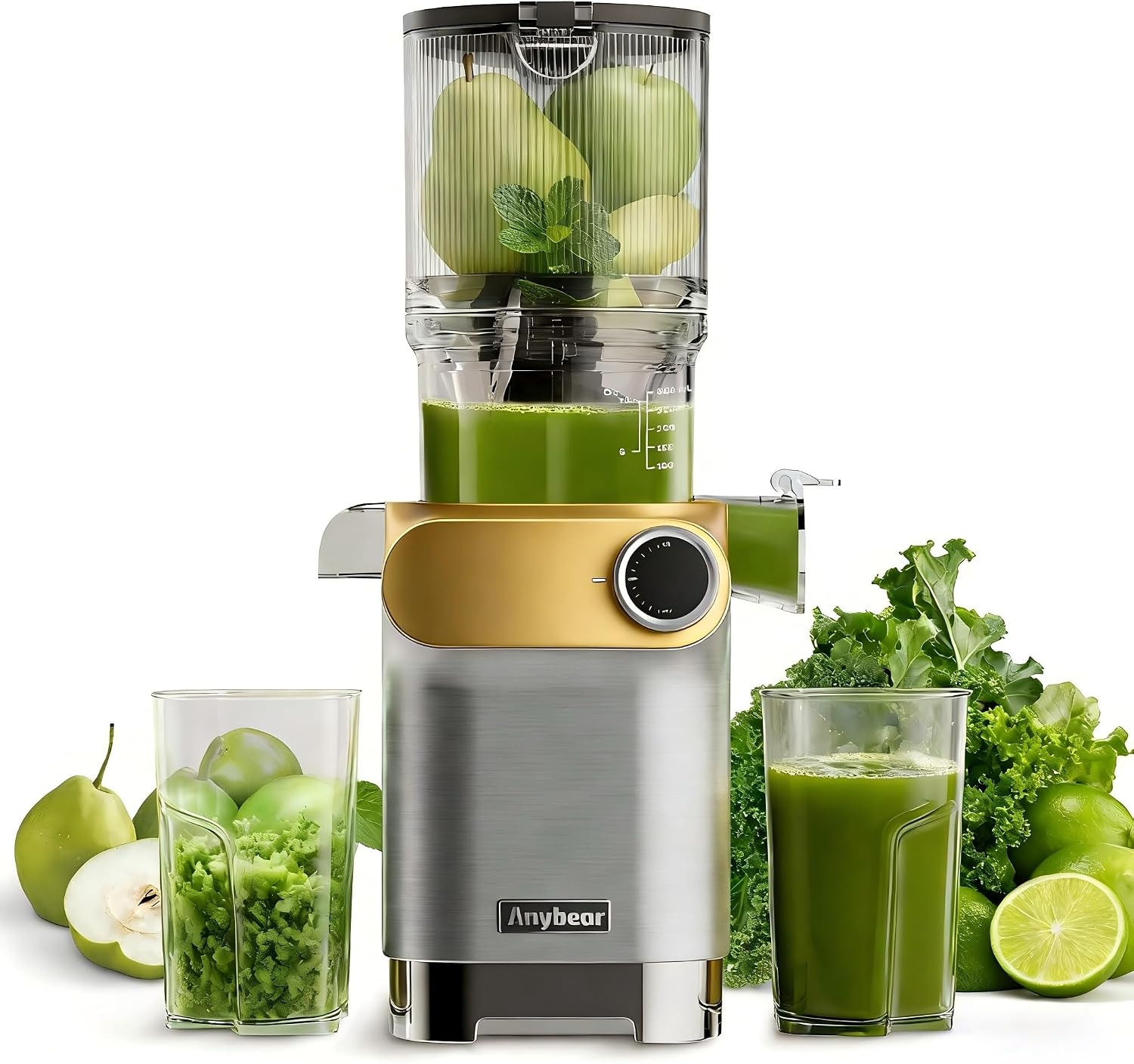 Zilveren Slowjuicer Koudpers 200W - 110mm Vulschacht - 58% Korting