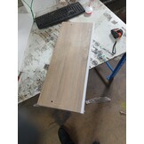vidaXL Wandschap met lade 60x23,5x10 cm MDF Eiken & Wit - 71% Korting