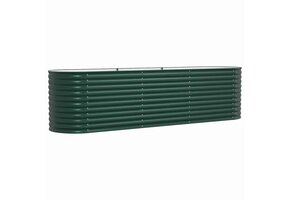 Groene Stalen Verhoogde Plantenbak - 320x80x81cm - 67% Korting