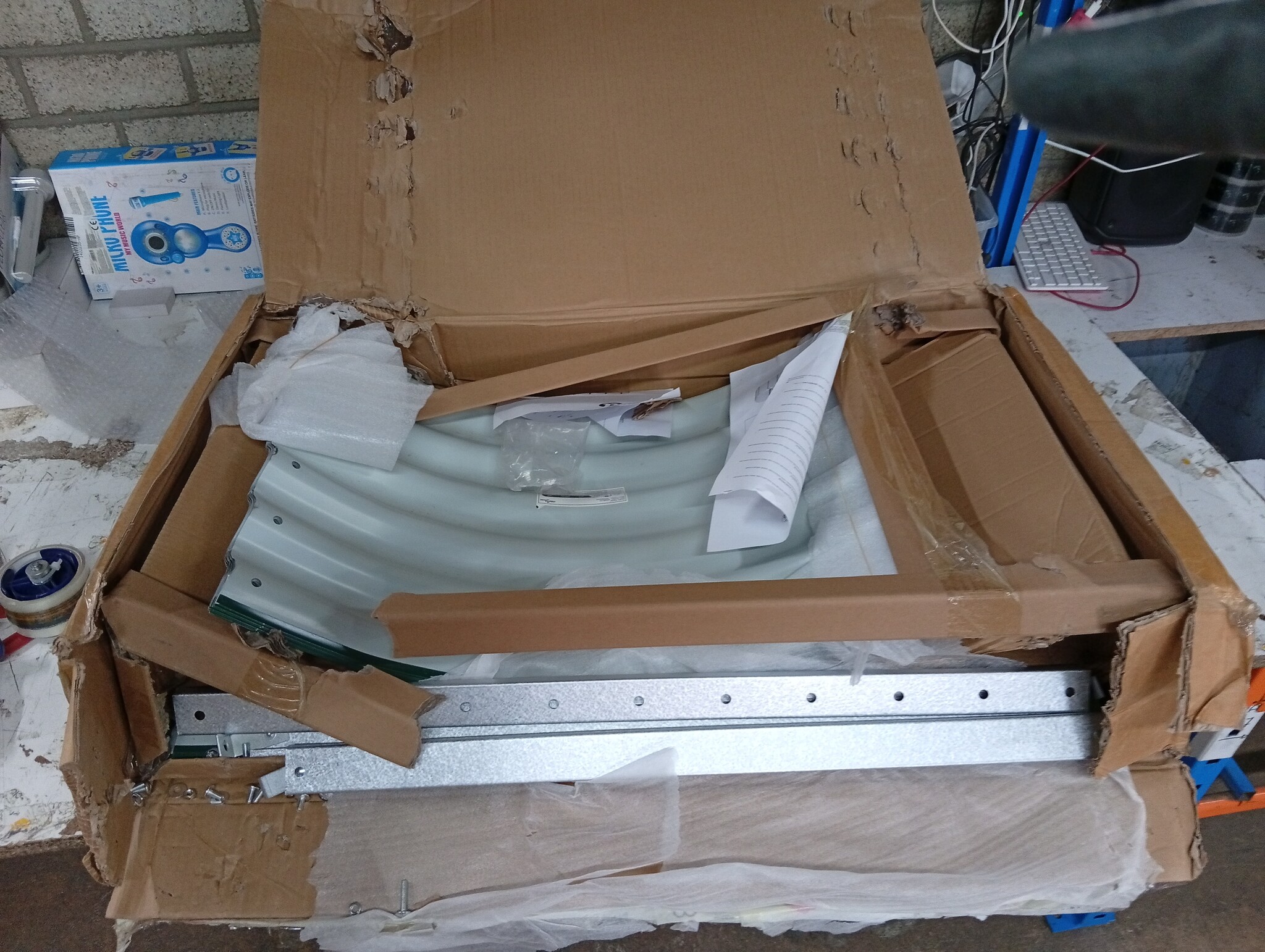 Verhoogde Plantenbak Groen 320x80x81cm Staal met 59% Korting