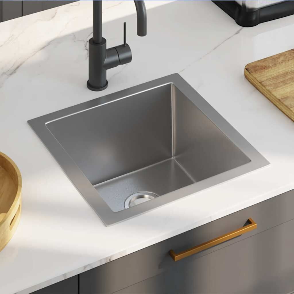 Moderne RVS Spoelbak - 40x40cm - 34% Korting