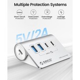 USB Hub 10Gbps | 2x USB-A, 2x USB-C | Aluminium | 59% Korting