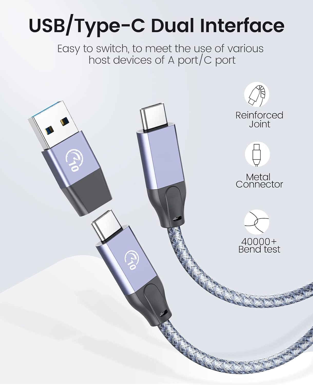 USB Hub 10Gbps | 2x USB-A, 2x USB-C | Aluminium | 59% Korting