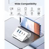 USB Hub 10Gbps | 2x USB-A, 2x USB-C | Aluminium | 59% Korting