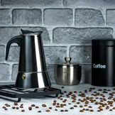KINGHOFF Espressopot 600 ml 12 kopjes KH-1047 RVS