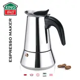 KINGHOFF Espressopot 600 ml 12 kopjes KH-1047 RVS